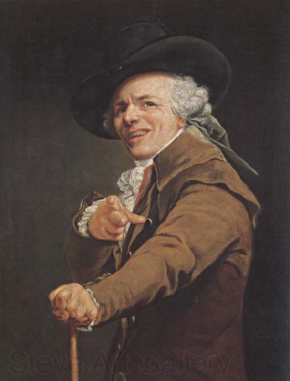 Joseph Ducreux Self-Portrait as a Mocker Norge oil painting art